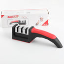 Afiador de facas popular de três estágios para uso doméstico, adequado para facas de cozinha, afiação fina, ferramenta de afiação rápida para uso comercial.