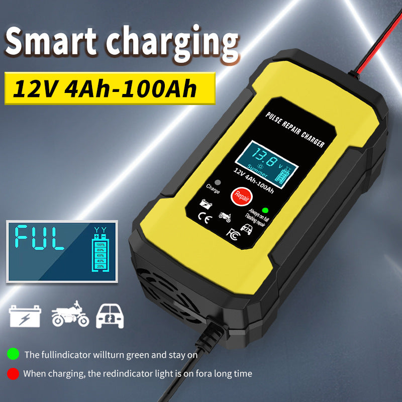 12V6A Charger Car Battery Charger Motorcycle Battery Charger 12V Smart Battery Charger