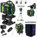 tripé/nivelar a laser 16 linhas laser profissional nível linha verde auto-nivelamento 360 autonivelante