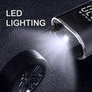 1 conjunto de bomba de ar do carro portátil mini auto-proveada bomba de pneu elétrica portátil sem fio display digital bomba de carregamento