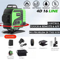 tripé/nivelar a laser 16 linhas laser profissional nível linha verde auto-nivelamento 360 autonivelante