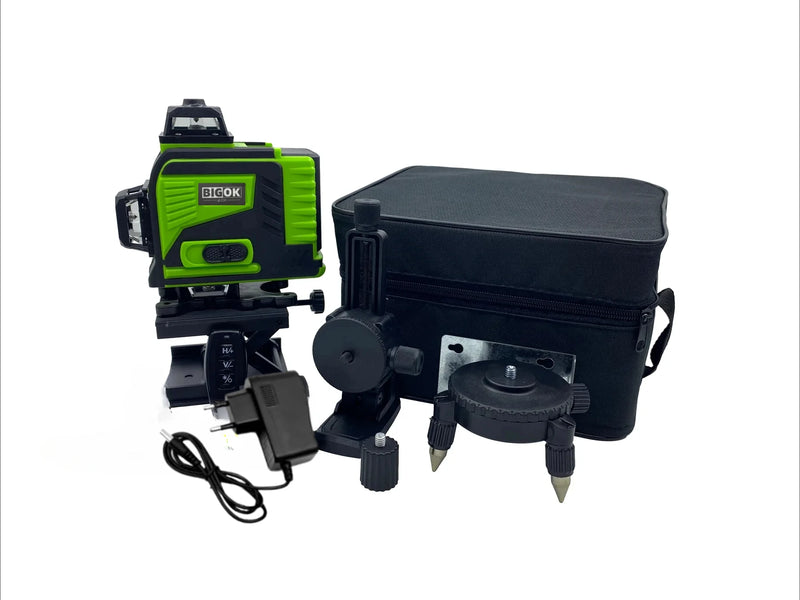 tripé/nivelar a laser 16 linhas laser profissional nível linha verde auto-nivelamento 360 autonivelante