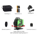 tripé/nivelar a laser 16 linhas laser profissional nível linha verde auto-nivelamento 360 autonivelante