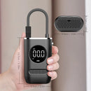 1 conjunto de bomba de ar do carro portátil mini auto-proveada bomba de pneu elétrica portátil sem fio display digital bomba de carregamento