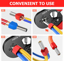 Tubo elétrico isolado terminal ve terminais de crimpagem tubular fio cabo conector virolas terminal conectores kit