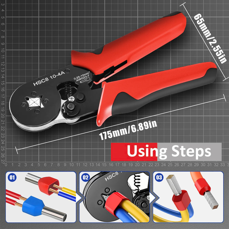 Tubo elétrico isolado terminal ve terminais de crimpagem tubular fio cabo conector virolas terminal conectores kit